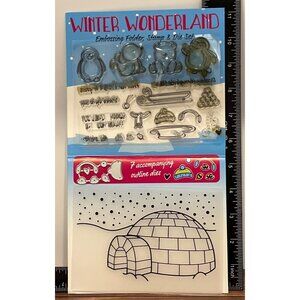 Stamp & Die WINTER WONDERLAND Embossing Folder Set Practical Publishing PENGUIN